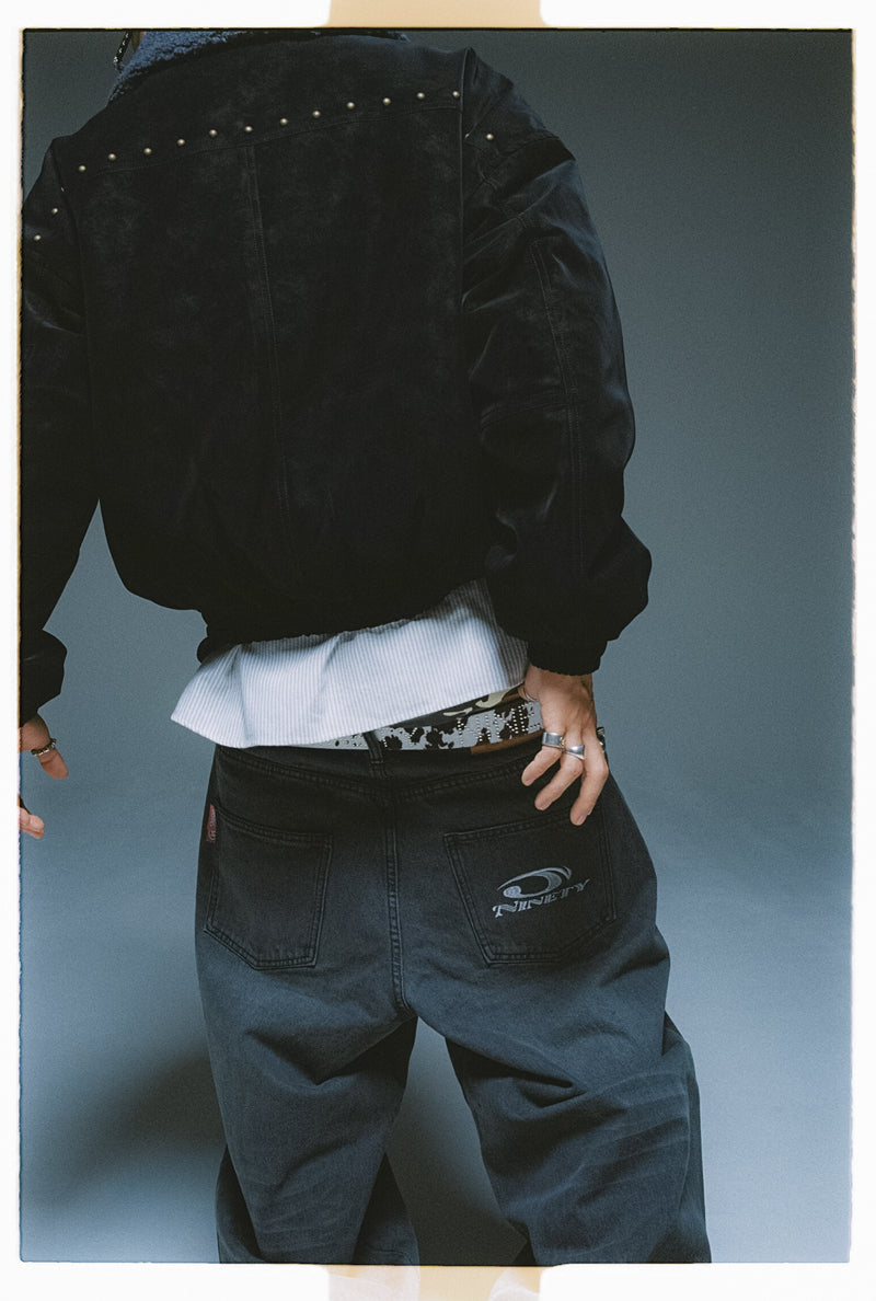 No Drag Slub Buggy Denim Pants