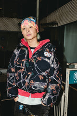 90 로고가 풍부한 복도 재킷