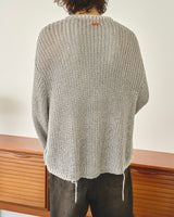 sparkle stitching v neck sweater