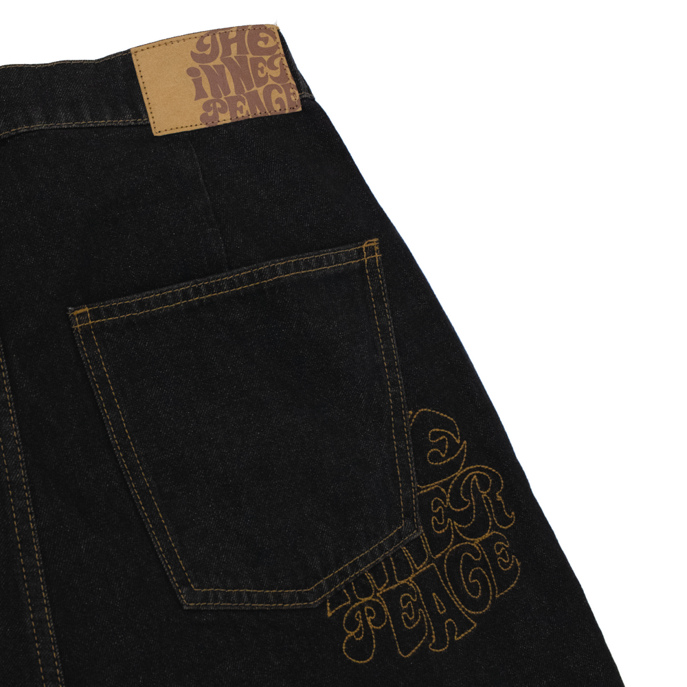 【美品/黒】PEACE DENIM JACKET DENIM PANTS XL the inner peace denim baggy pants – YZ
