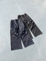 Rigid over tuck buggy denim