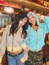 BICOLOR HEART LOGO HOODIE 