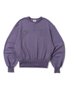 henley neck point logo sweat