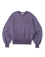 henley neck point logo sweat