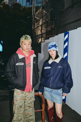 Bullet Logo Boa Denim Jacket 