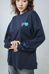 MSB heart patch logo long tee