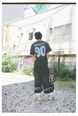 NINETY 褪色層次短褲 