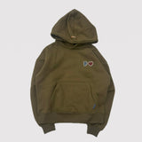 heart patch logo hoodie