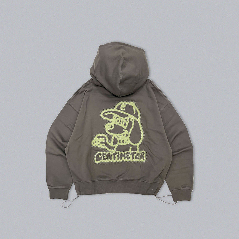 BLUR CMT RULER ZIP HOODIE