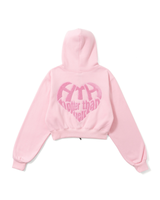 sagara heart logo zip hoodie