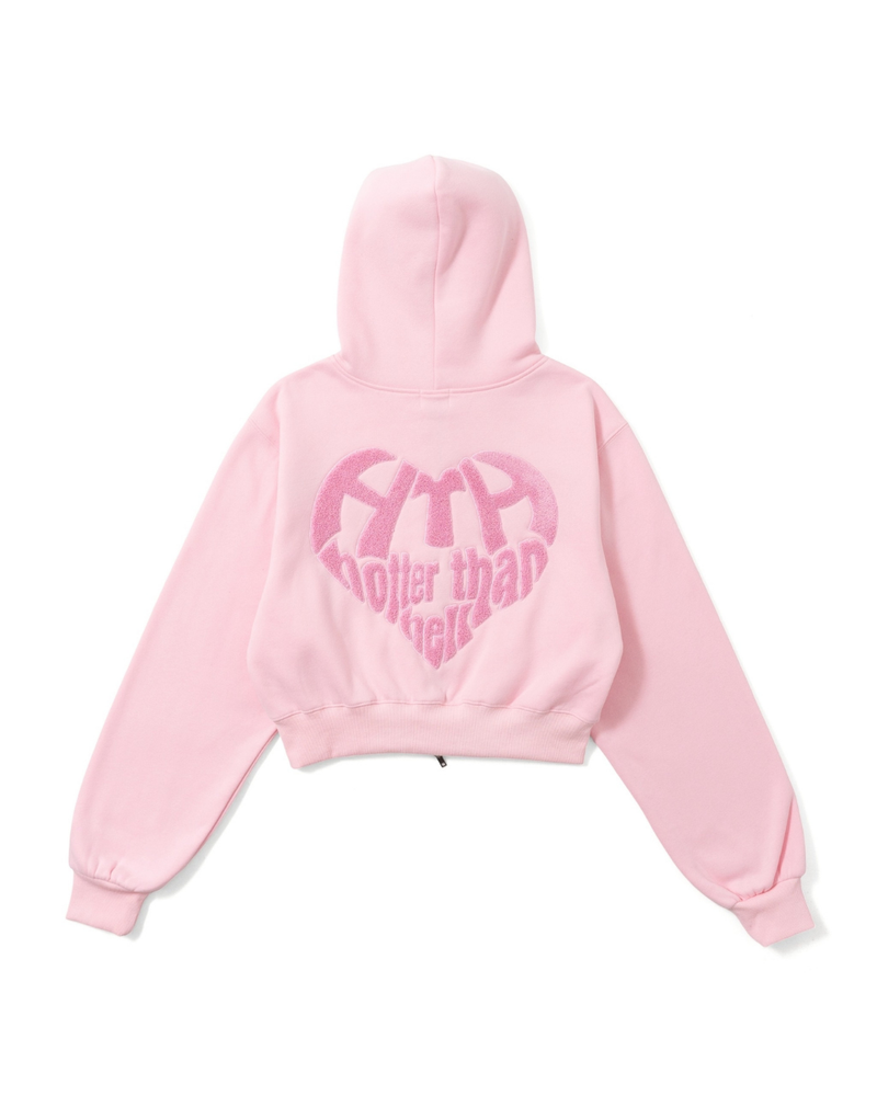 sagara heart logo zip hoodie – YZ