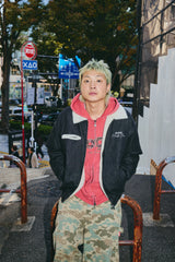 Bullet Logo Boa Denim Jacket 