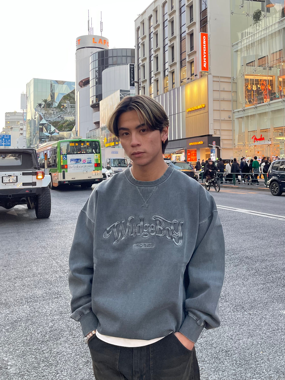 Wudge boy logo pigment warm sweat – YZ
