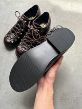 Crocodile Embossed Low-Top Shoes