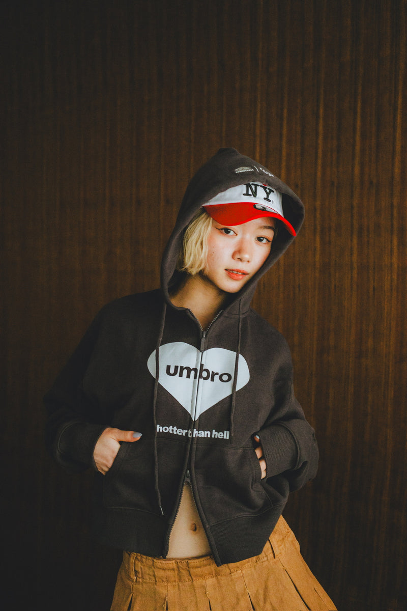 ファッションHTH × umbro zip hoodie コラボ　パーカー