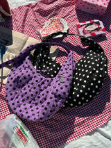 dot pattern shoulder bag 