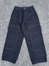 Two tone pocket jeans