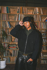 ballsy knit double zip hoodie