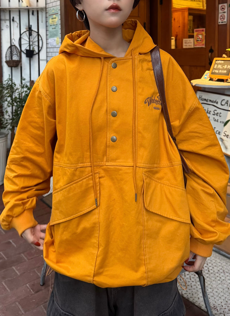 hooded blouson 