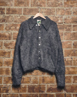 mohair blend knit cardigan