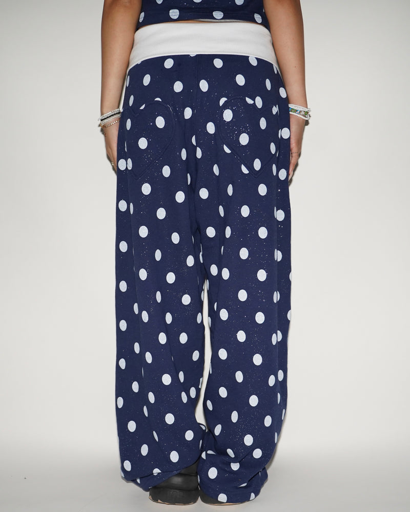GLITTER SIDE LOGO SWEAT PANTS – YZ