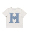 H HEART RHINESTONE TEE