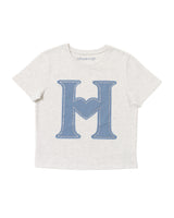 H HEART RHINESTONE TEE