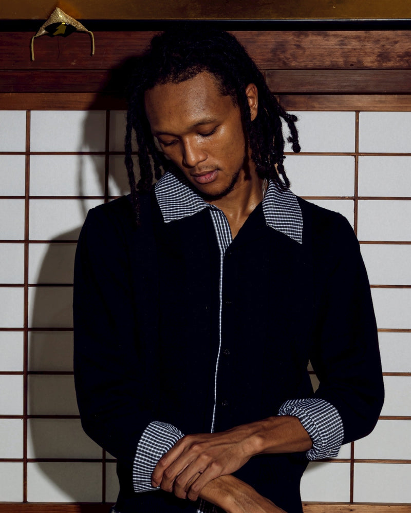 Shirt  docking shirt cardigan