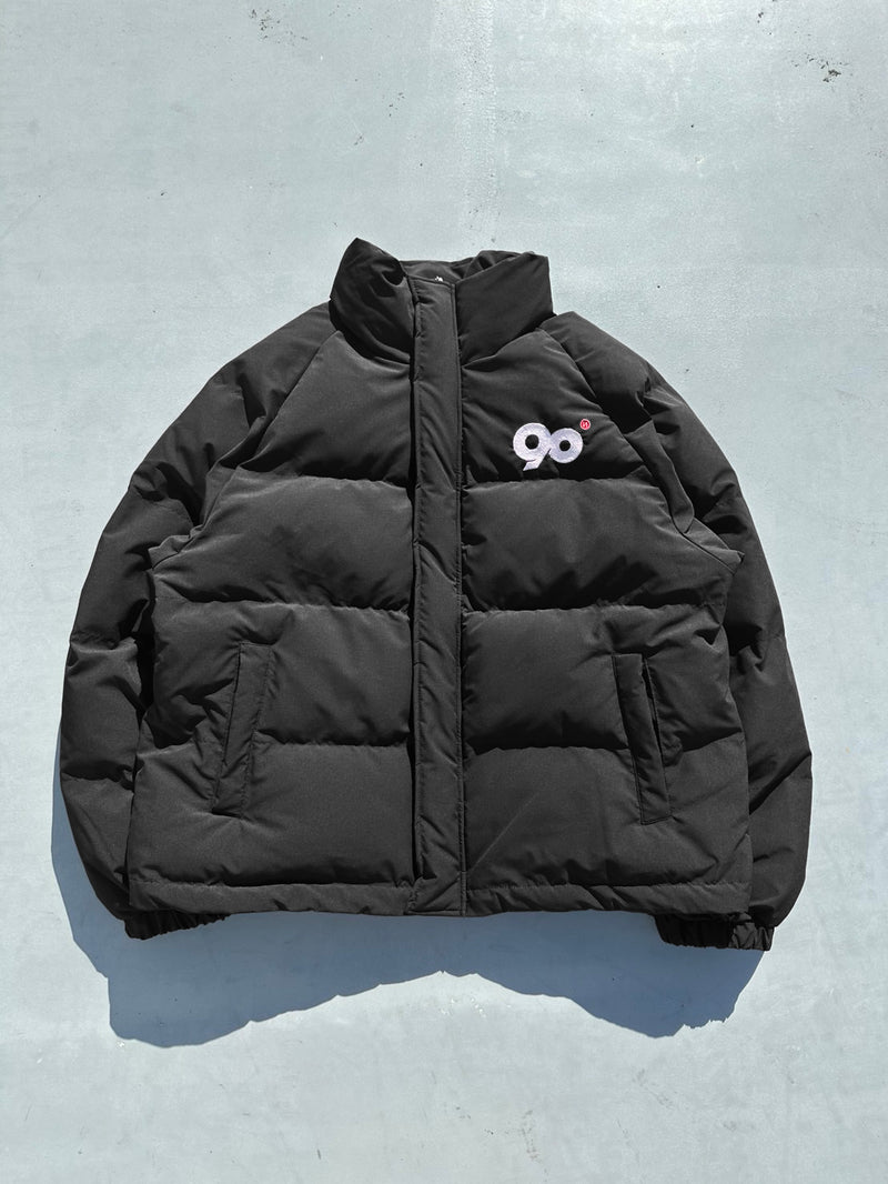 90 Logo Rich Puffer Jacket 9090 ダウン ブルー 90 Logo Rich Puffer Jacket – YZ