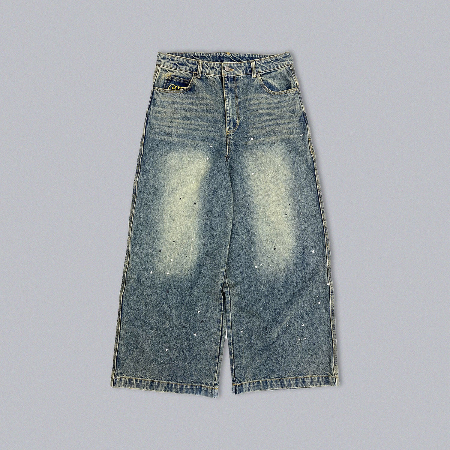 Ruler paint baggy denim – YZ