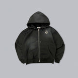 Boxy ruler zip hoodie