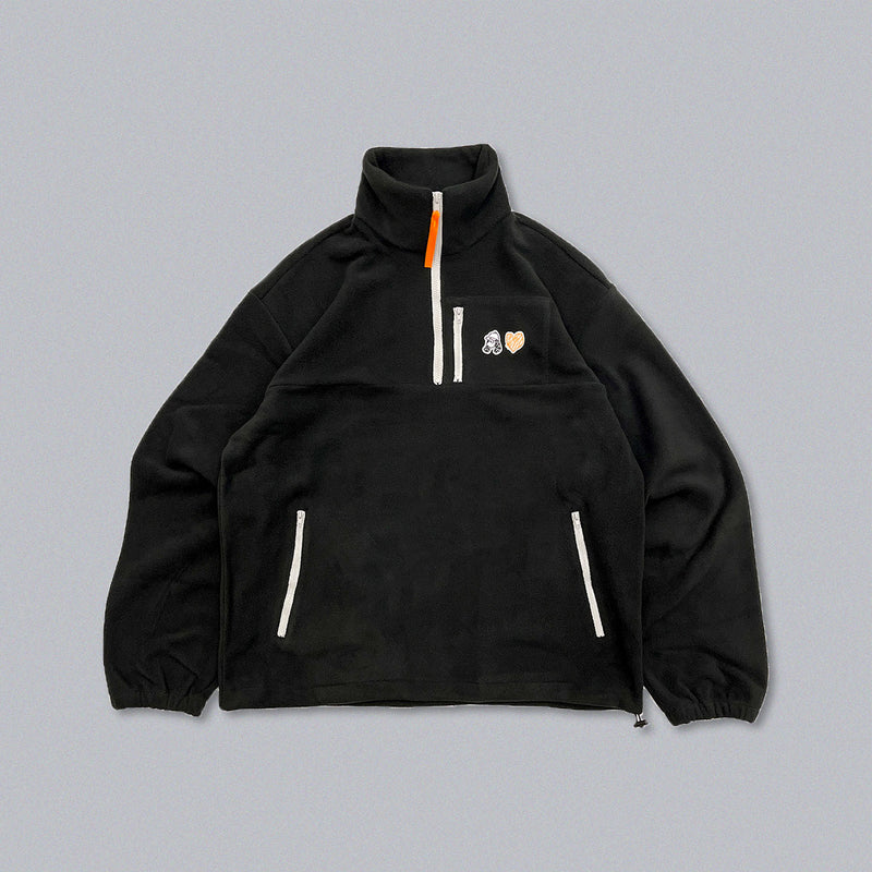 Doodle logo fleece halfzip