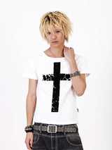 Cross Flocked Tee