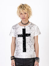 Cross Flocked Tee