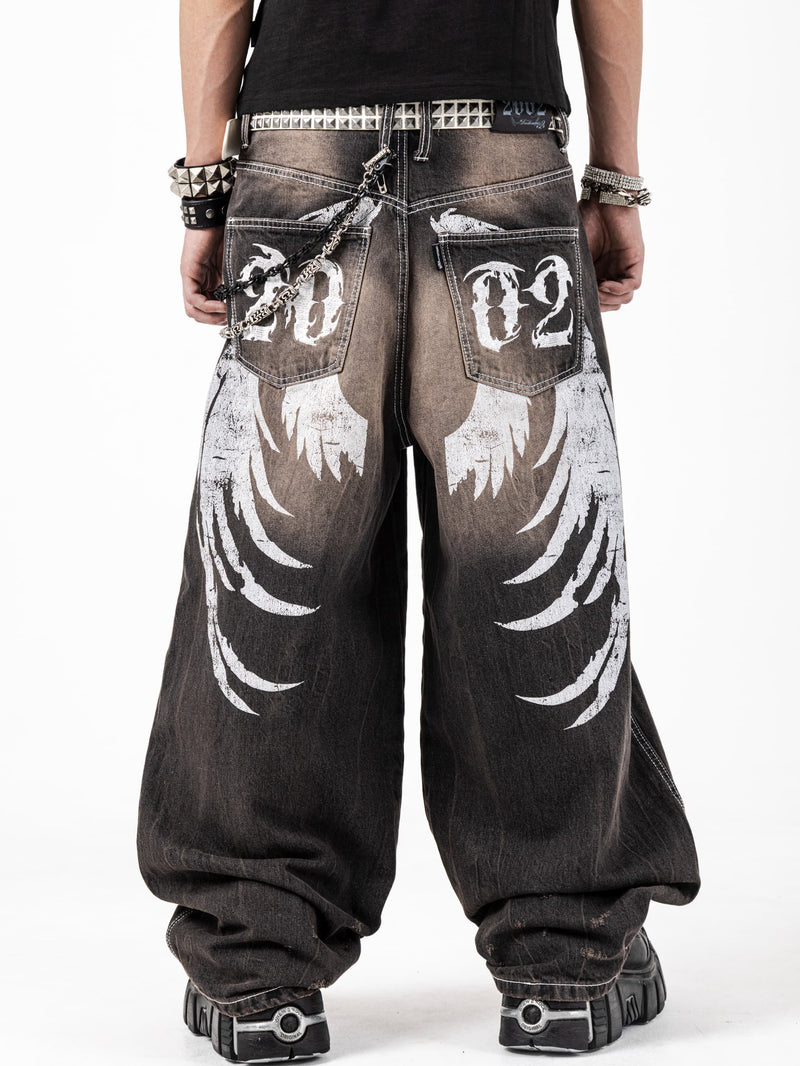 パンツ 6crayon buggy pants Destroy Wing Buggy Pants – YZ