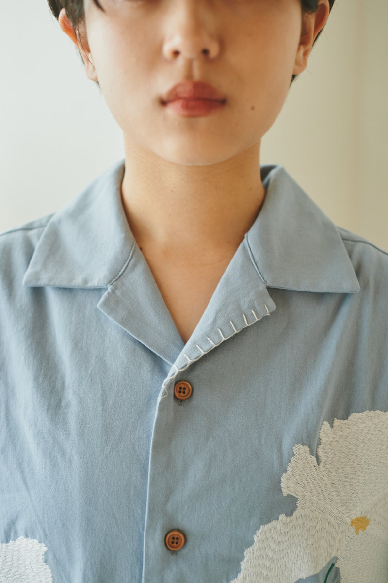 flower embroidery shirt – YZ