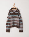Wool Mix Shaggy v Necker Sweater