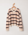 Wool Mix Shaggy v Necker Sweater