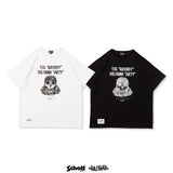 Schott×BADWAY skull graphic TEE