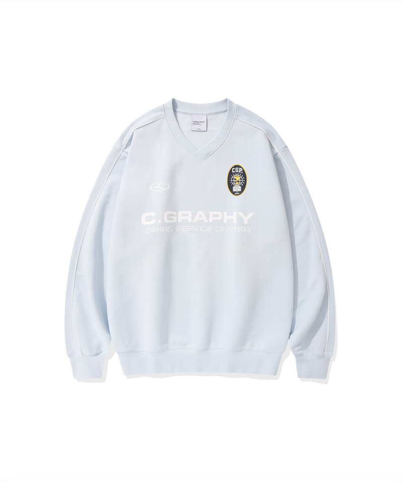 24h Track V-NECK SWEATSHIRT CBDFUTL001