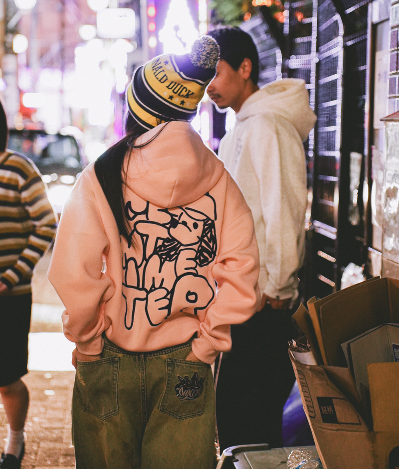 Doodle logo halfzip hoodie