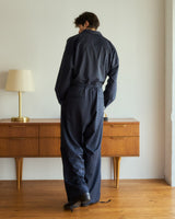 open collar belted assort l/s jump suit