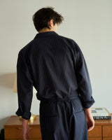 open collar belted assort l/s jump suit