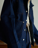 3pockets wide coverall denim jacket