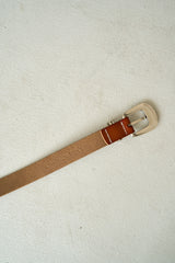 western recycle cow leather belt