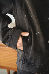 Type-1 Wide Broken Denim Trucker Jacket