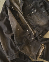 TYPE-1 wide broken denim trucker jacket