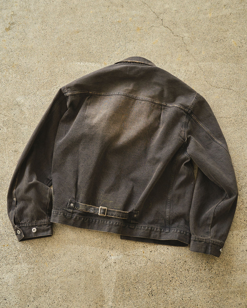 Type-1 Wide Broken Denim Trucker Jacket