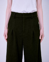 1tuck super baggy tweed slacks