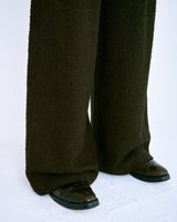 1tuck super baggy tweed slacks